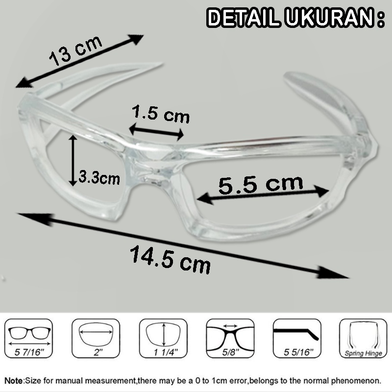 NEW!! Kacamata Anti Virus Perindungan Mata Kaca mata Safety Glasses Laboratorium Kacamata Las Unisex Memblokir Anti-debu High Quaity [COD]