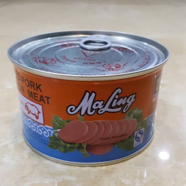 

maling pork luncheon meat dengan 397 gram asli