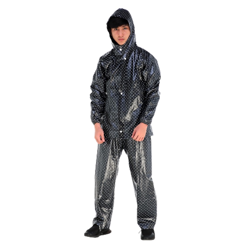 Jas Hujan Setelan Motif Polkadot / Mantel Hujan / Mantel / Raincoat / Jas Hujan Dewasa Baju Celana Polkadot / Jas Hujan Polkadot Dewasa / Jas Hujan Motif / Jas Hujan Jaket Celana