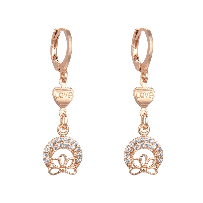 anting titanium wanita emas muda anti karat dewasa tusuk korea asli panjang dan luntur korea style selamanya dewasa 111-119e-112e