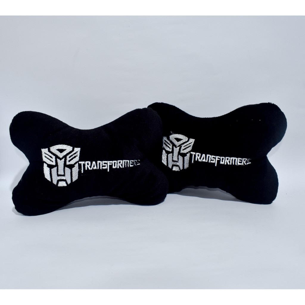 Bantal Mobil 3in1 TRANSFORMERS AUTOBOTS Car set Headrest Sandaran Kepala Leher AUTOBOT Black 3 in 1