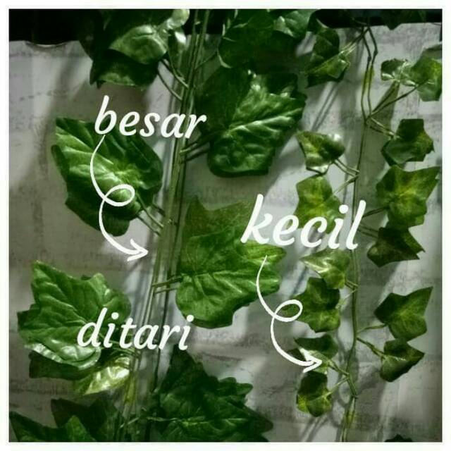 Daun rambat besar anggur ivy daun sulur bunga plastik artificial pals