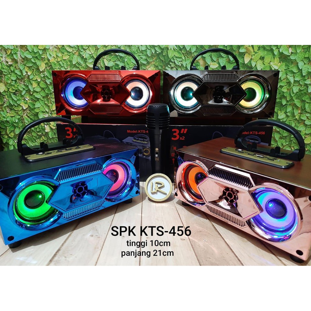 SPEAKER BLUETOOTH KTS-456 &amp; fleco f4/f5 bonus MIC KAROKE