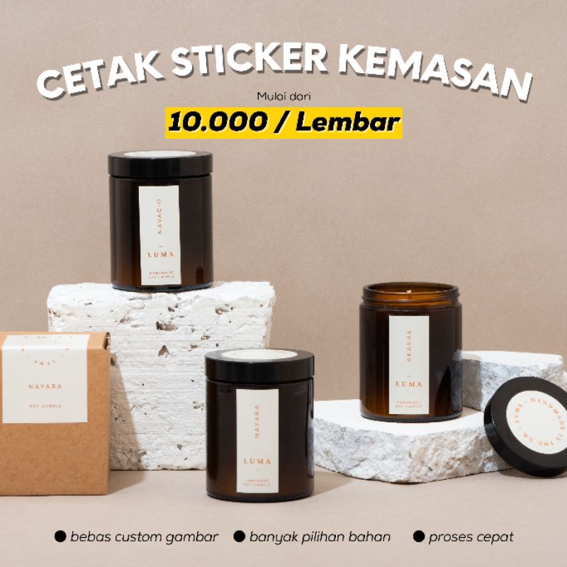 

CETAK STICKER LABEL KEMASAN PACKAGING OLSHOP LEMBARAN CHROMO BISA CUSTOM