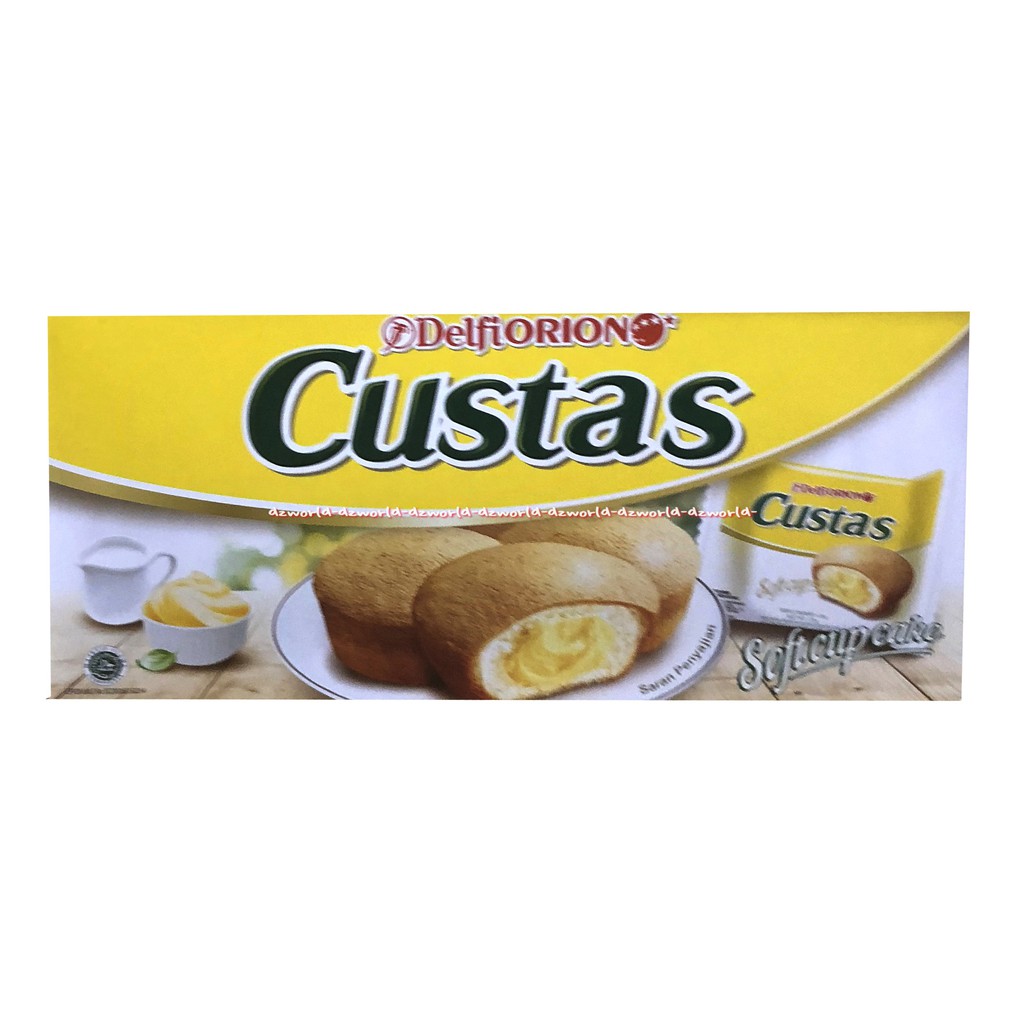 Delfiorion Custas Soft Cup Cake 6 Pack Biskuit Cemilan Snack Delfi Orion