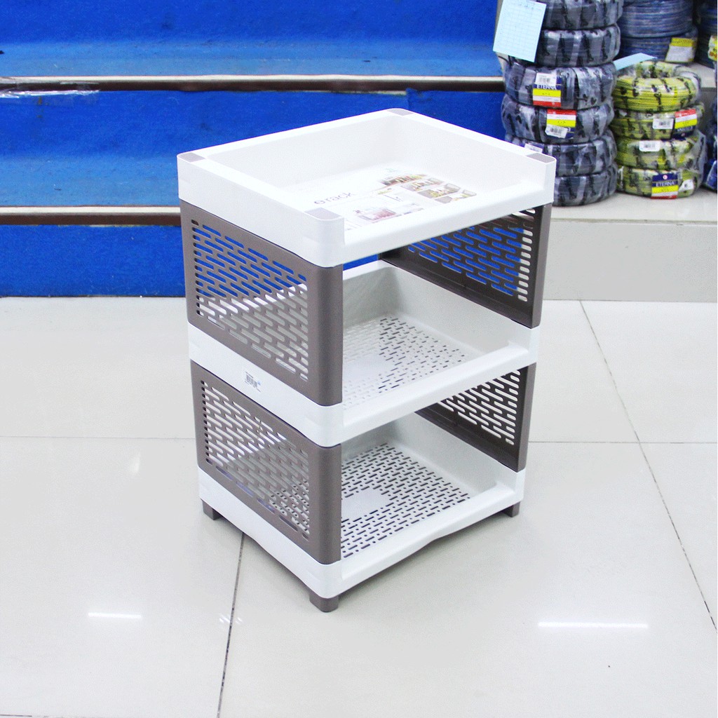Olymplast - Rak Dapur Buku Piring Serbaguna Plastik Susun  RSO 03 RSO03