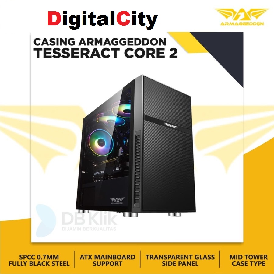 Casing Komputer/Pc Atx Armaggeddon TESSERACT Core 2
