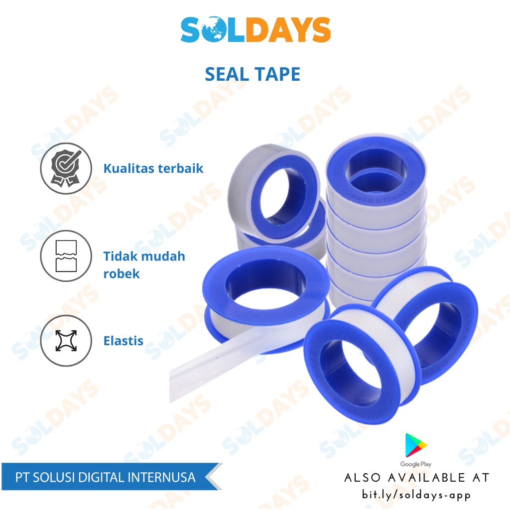 Seal Tape / Solasi Kran / Lakban Keran / Isolasi Air