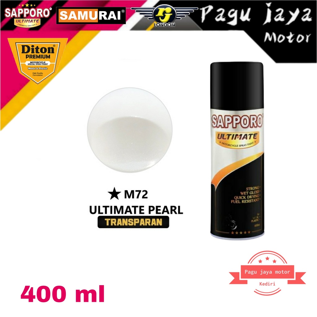 SAPPORO ULTIMATE M72* ULTIMATE PEARL 400ml pilok pilox cat semprot spray paint