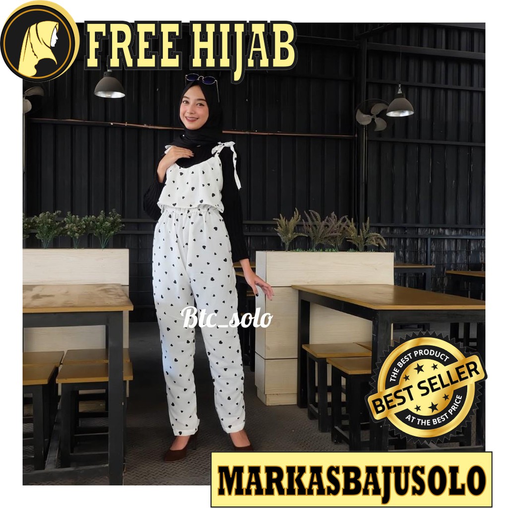 LOPE JUMPSUIT MOTIF TANPA LENGAN / JUMPSUIT WANITA SCUBA PENDEK JEANS OVERALL