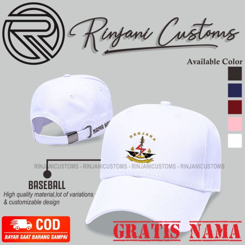 TOPI BASEBALL DENJAKA-TOPI DENJAKA GRATIS NAMA