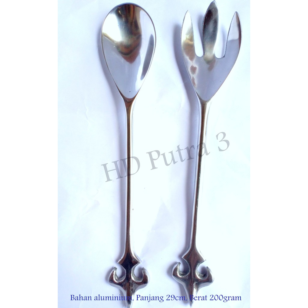 Sendok Aluminium Motif Tombak |Sendok Unik | aluminium spoon