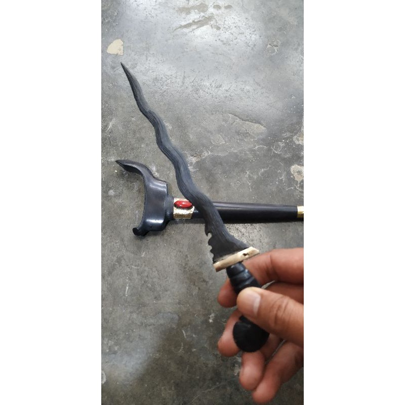 (barang koleksi)keris fiber permata pamor kecil