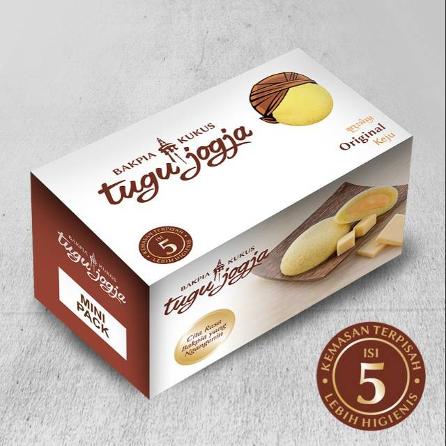 Ready Stok Bakpia Kukus Tugu Jogja Mini Pack Original Keju
