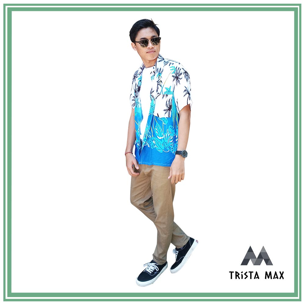 Kemeja Pantai Hawai - Baju Pantai Laki - Baju Santai Ke Pantai - Baju Khas Pantai - Baju Hawai Cowok