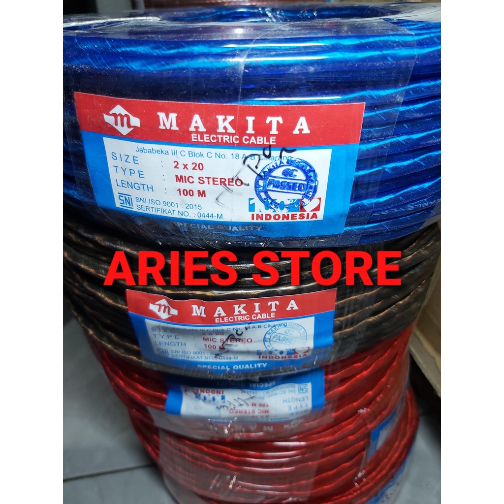 KABEL MIC MAKITA STEREO TRANSPARAN 1 ROLL