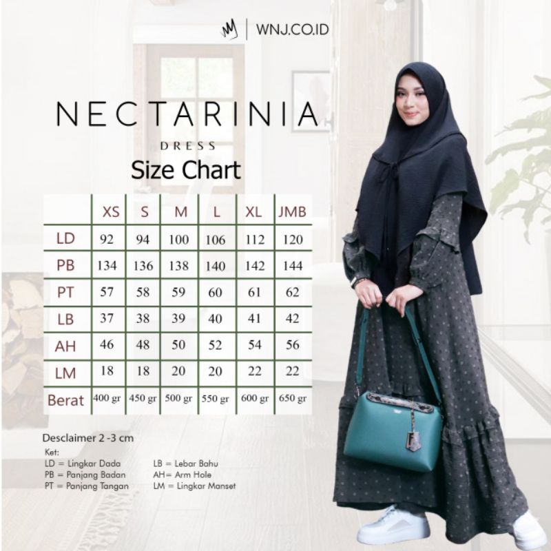 Gamis Rayon Crincle Nectarinia dress  by WNJ