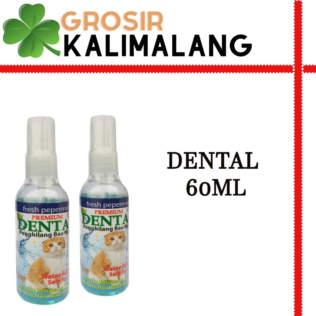 Dental Cat Obat Penghilang Bau Mulut Kucing 60ml