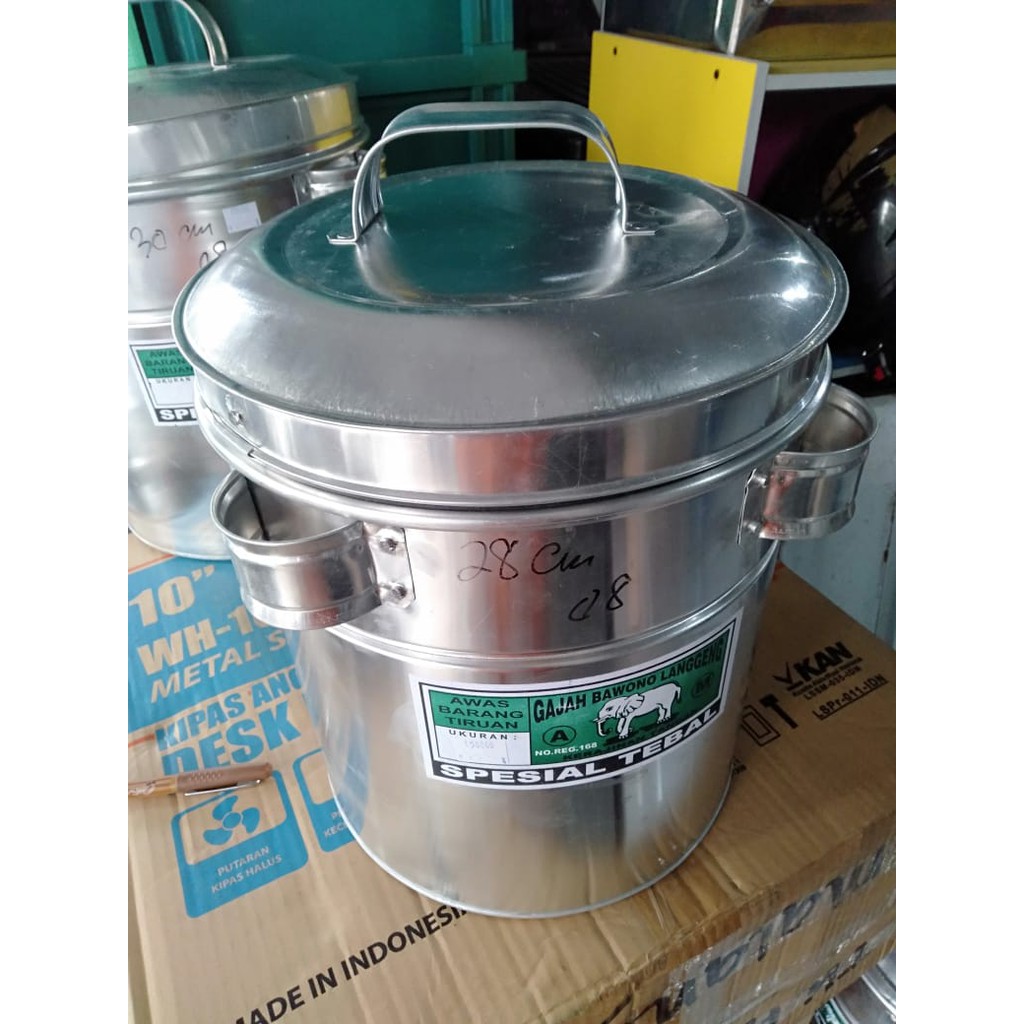 dandang bakso almunium 28 cm