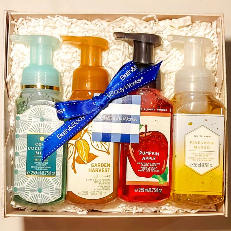 BBW GENTLE GEL FOAMING HAND SOAP GIFT SET PAKET BATH &amp; BODY WORKS