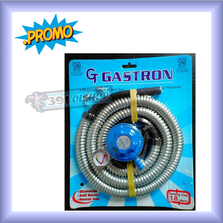 Selang Gas Gastron selang+Regulator Gas panjang 1,8 meter original kuat dan mantap