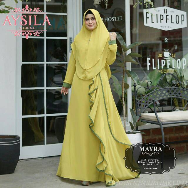 Mayra Syari Gamis Ceruty by Aysila