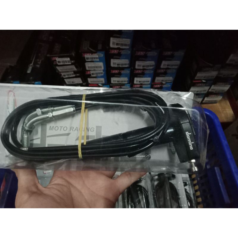 Paket Stang Jepit Nasertbeet + Gas spontan Domino 2 kabel MDL KTC CNC PNP Ninja250/R25/ Vixion/ R15