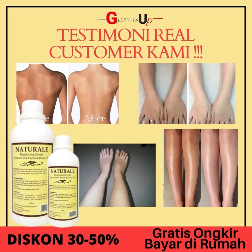 BLEACHING BADAN NATURALE 500GR PEMUTIH BADAN PERMANEN PENCERAH KULIT - BLECING BADAN