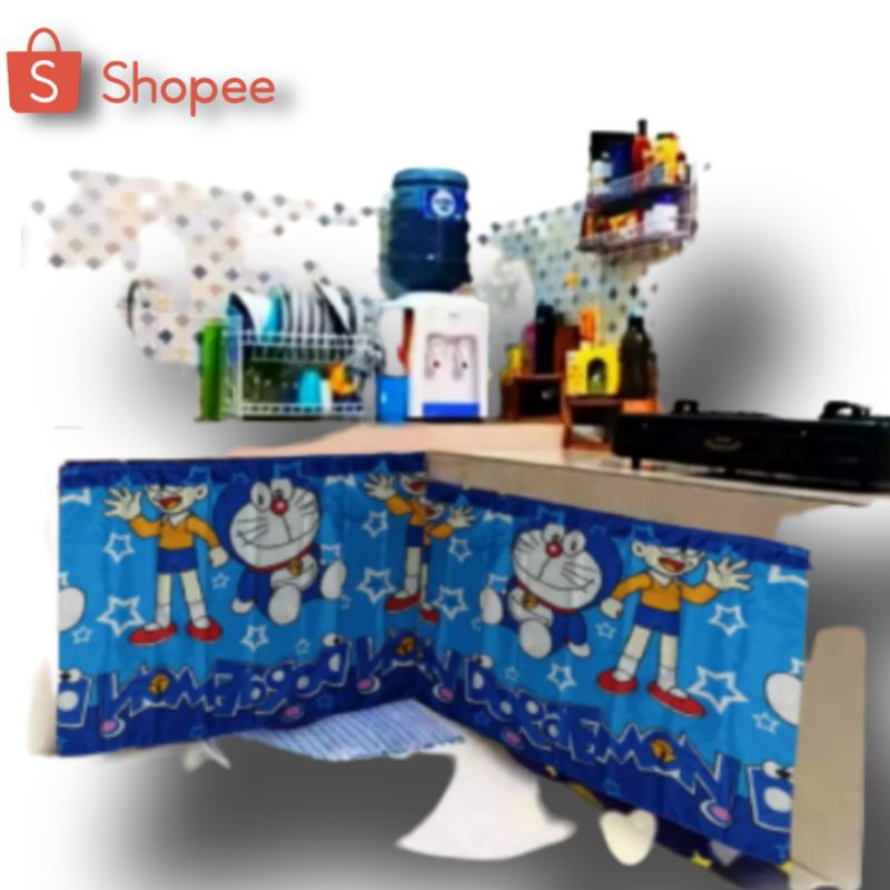 hordeng kolong dapur doraemon, hordeng kolong dapur karakter, hordeng kolong dapur murah, COD