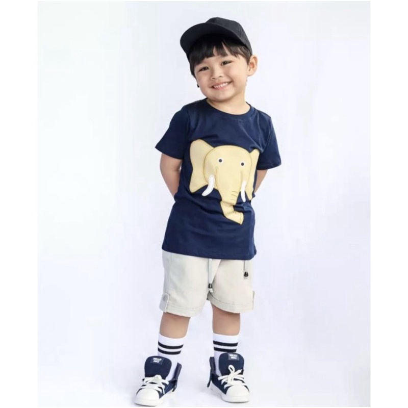 PROMO-SETELAN BAJU TRENDY BAYI ANAK MOTIF CROSS KID GAJAH USIA 6 BULAN-5 TAHUN BAHAN KATUN PREMIUM NYAMAN DIPAKAI TERBARU TERMURAH/ SETELAN BAJU TRENDY BAYI ANAK LAKI-LAKI/ SETELAN BAJU TRENDY BAYI ANAK PEREMPUAN/ SETELAN BAJU TRENDY BAYI ANAK COWOK