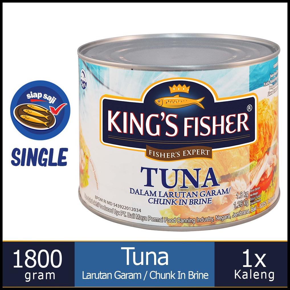 

Myhomey King'S Fisher Tuna Dalam Air Garam 1800 G Tuna In Brine Daging Tuna Makanan Kaleng