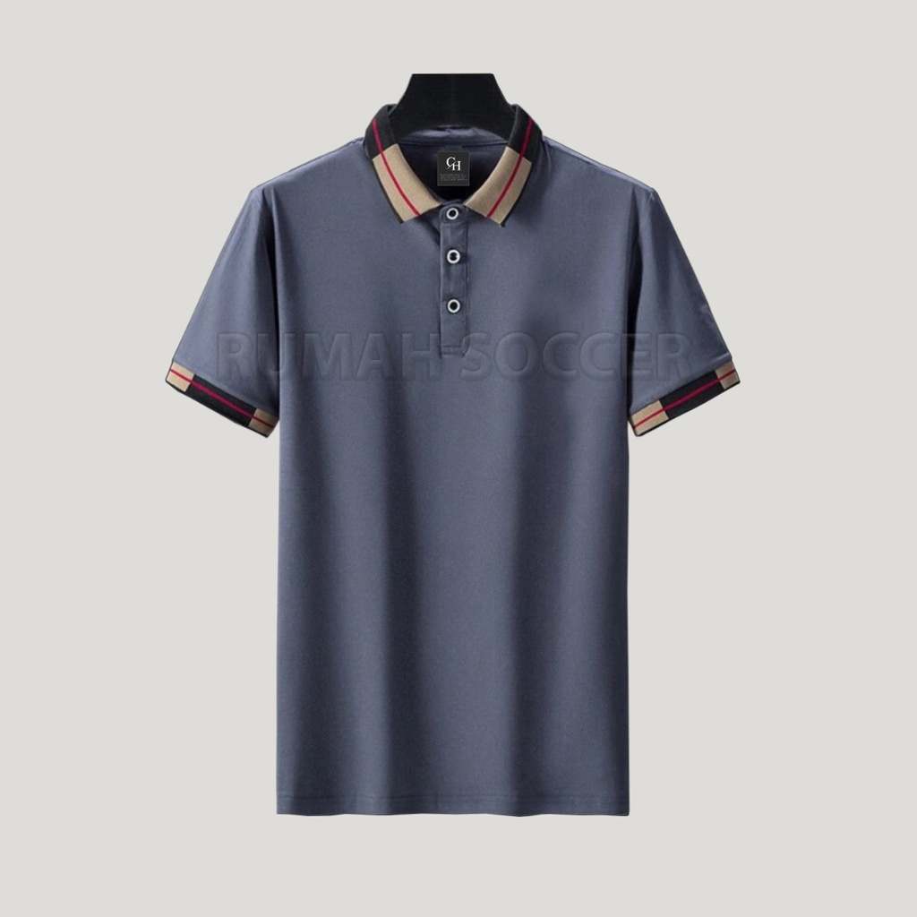 Kaos Pria Formal Lengan Pendek Polo Shirt ALTRON Bahan Katun Polos Kerah Keren