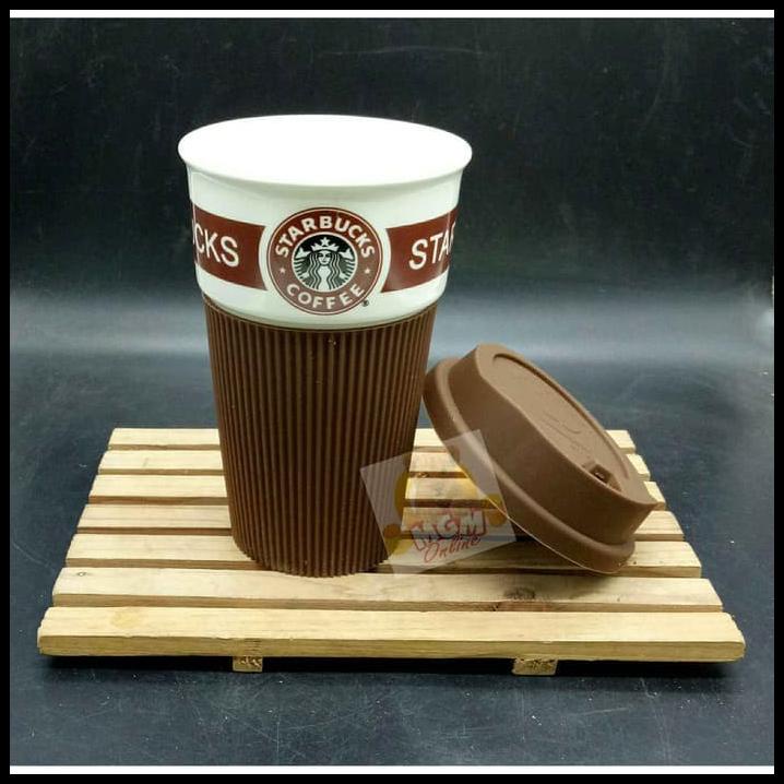 Mug Gelas - Tutup Mug Gelas Tumbler Starbucks - Silicon - Starbucks Starbucks