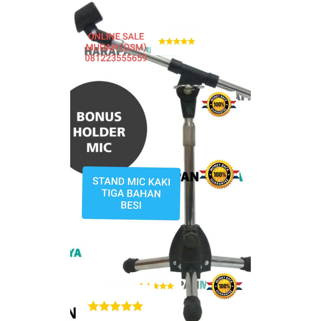 G80 ORIGINAL 100% betavo stand mic 65cm mik dual dobel double kaki tiga holder standing microphone penyangga universal mikrophone tiang pegangan tripod asli gantungan hanger asli G80   Bisa semua jenis mic  Bahan besi  Bisa diatur ketinggian nya 35-80 cm