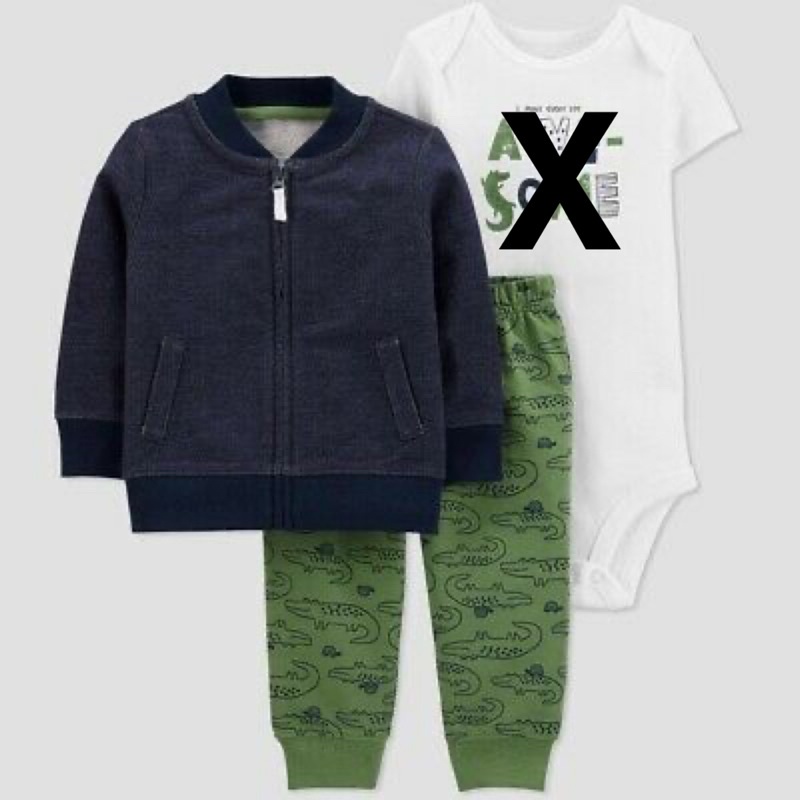 setelan jaket bayi laki laki crters-Jaket denim