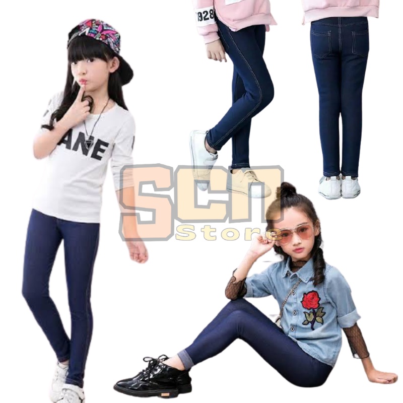 Jegging Anak Usia 1-12 Tahun // Denim Anak // Legging Anak Denim // Jeans Denim Anak