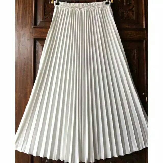 ROK PLISKET WHITE PREMIUM / ROK PLISKET PUTIH