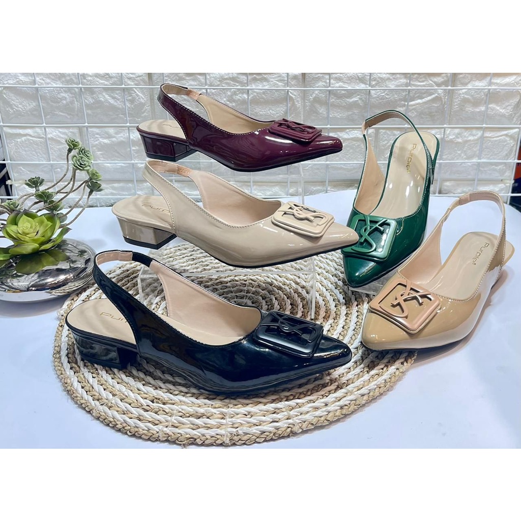 Sandal Purple Y015 - Sepatu Wanita Heels - Heels Shoes Purple