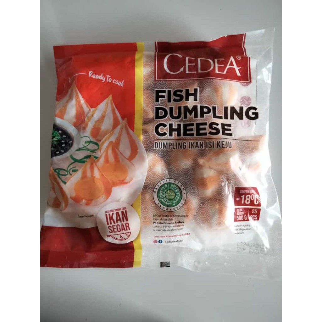

Cedea Cheese Dumpling 500gr Pangsit Keju Ikan Ori