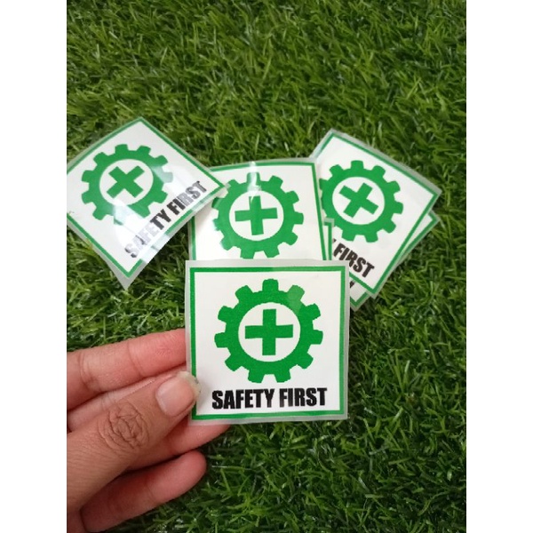 

STIKER STICKER SABLON SETRIKA LOGO SAFETY FIRST