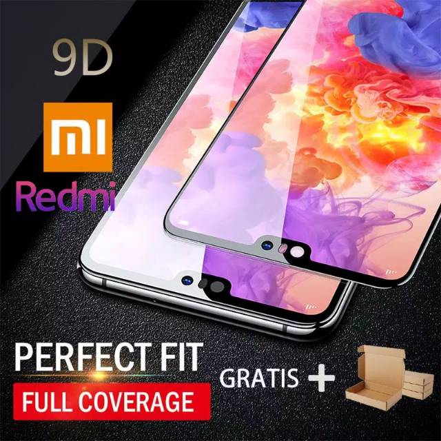 Tempered Glass Full Xiaomi/Redmi Note 7 Note 7 Pro Note 8 8 pro 8a Note 9 6 6a  7 7a Tg Top Quality