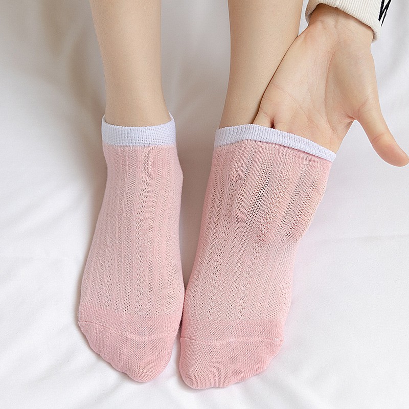 BEE - Kaos Kaki Korea Style Fashion Casual Sport Motif Garis Bahan Katun Warna Polos Sock SC 21