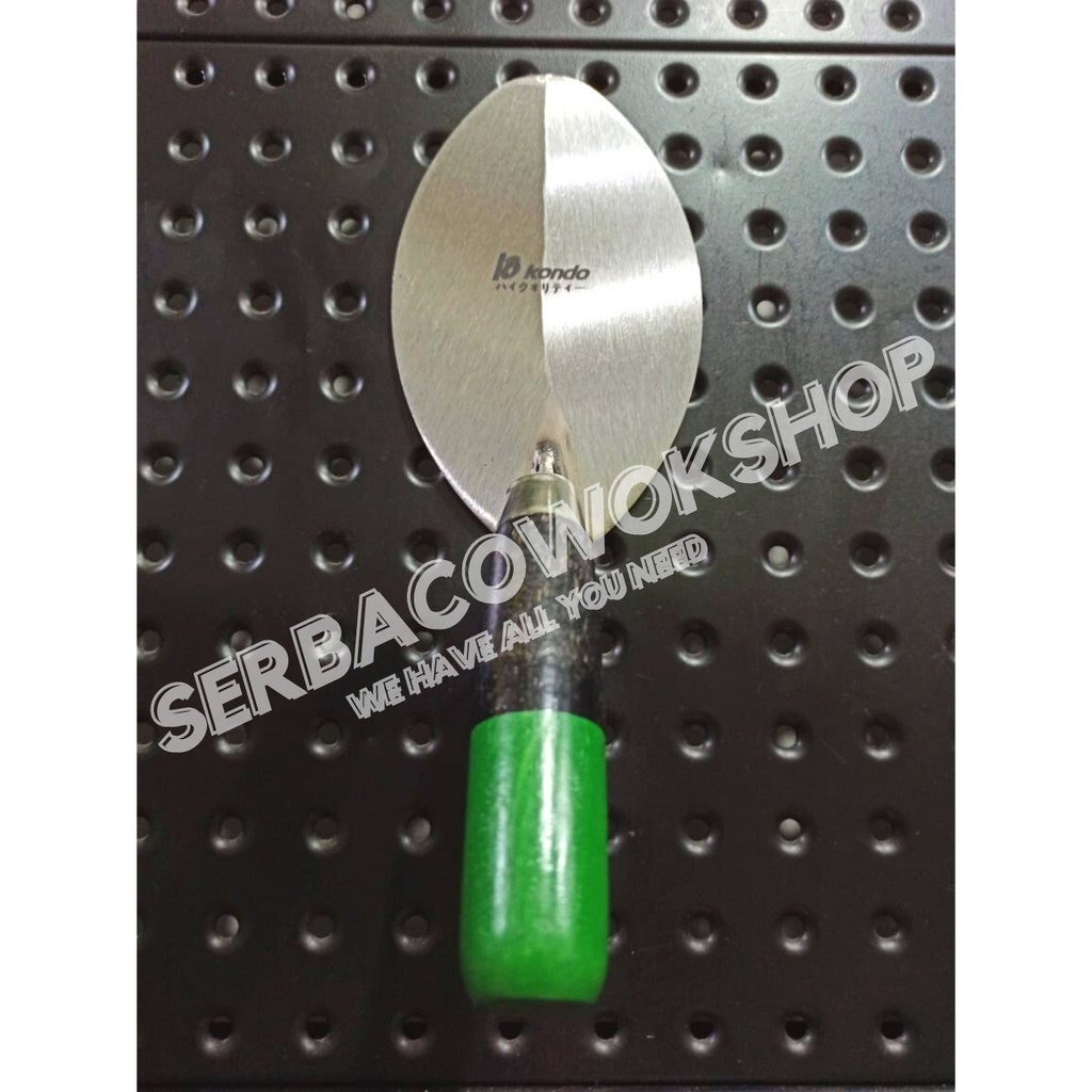 Kondo Sendok Semen Bulat 6&quot; Stainless Gagang Kayu Termurah Berkualitas