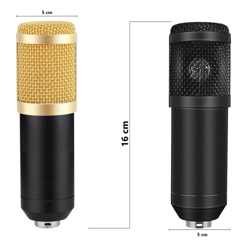 Paket Microphone BM 800 Condenser + Stand Fullset Paket Soundcard V8 Free Audio Splitter