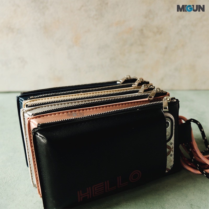 New! Wallet Sling Bag - Tas HP, dompet dengan Tali Lanyard. Tas serbaguna