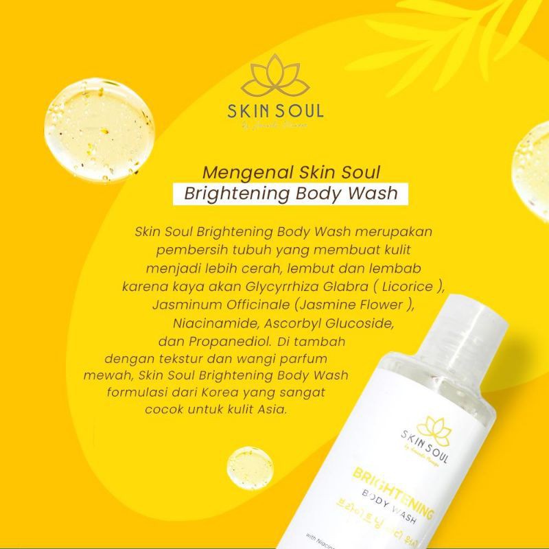 ✨ AKU MURAH ✨Skinsoul // Body Wash Skinsoul Brightening