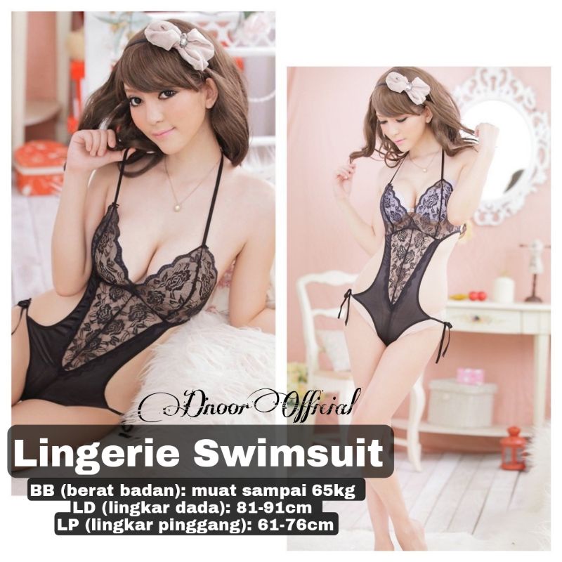 Lingerie Set Sexy Bahan Lace Transparant / Baju Dinas Seksi / kado nikah / Stocking, Swimsuit, Bodysuit, Sling, Babydoll dan Bra G-String