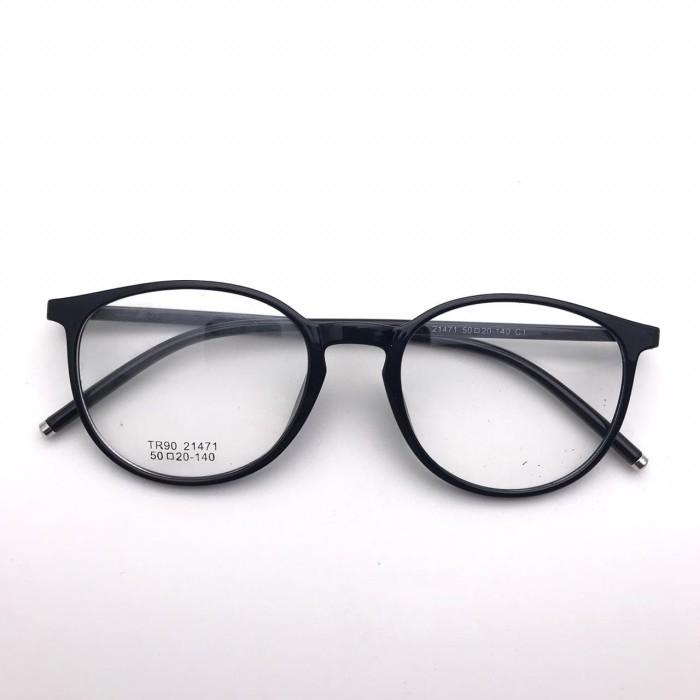 Frame Kacamata Minus Transparan 21471 Cat Eye Lentur Wanita / Cewek
