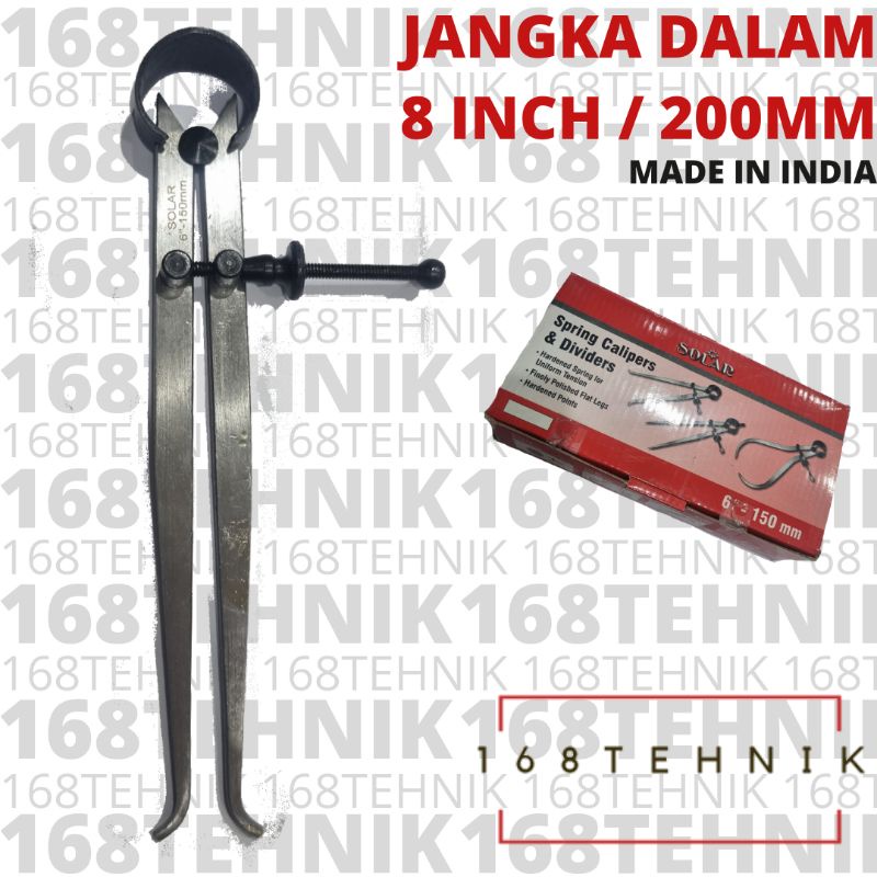 Jangka Dalam 8 inch / Jangka Dalam 200mm / Inside Caliper 8" / Spring Caliper Solar / Jangka Bubut S