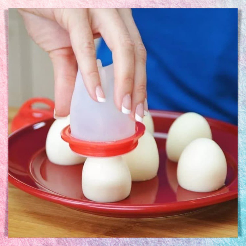 Alat Rebus Telur Cetakan Telur Rebus Perebus Telur Bahan Silikon Silicone Egg Boil 1 pcs